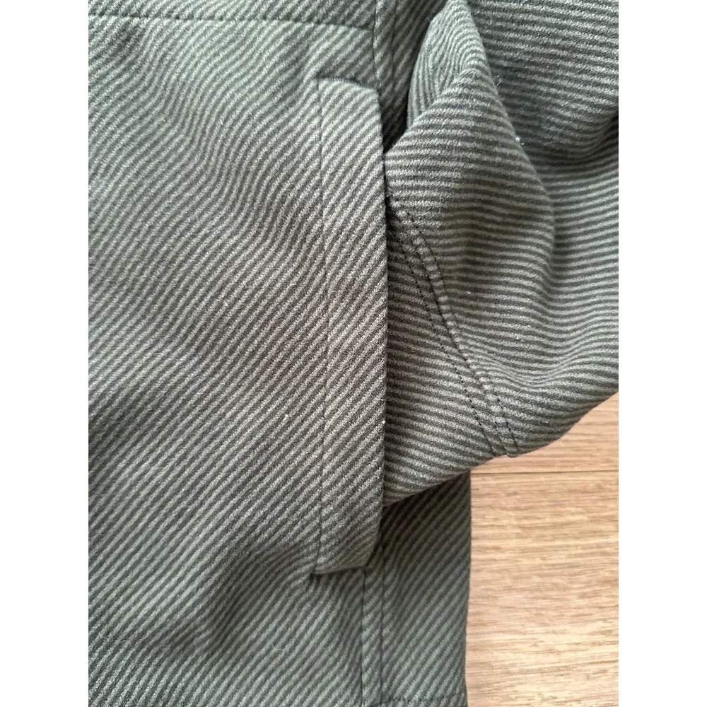 J. Crew‎ Textured Ribbed Knit Hoodie - Olive Green - Size M